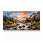 Dramatic Rocky Mountain River