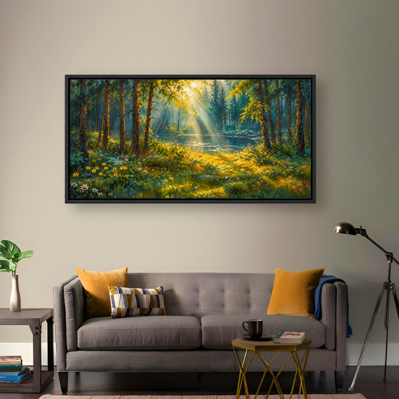 Enchanted Sunlit Forest Path
