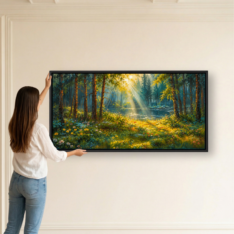 Enchanted Sunlit Forest Path