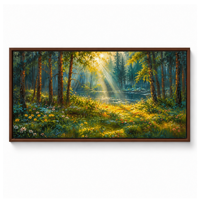 Enchanted Sunlit Forest Path