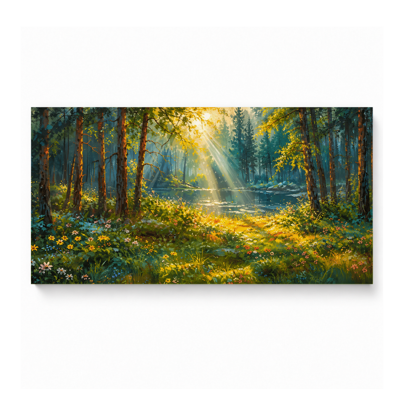 Enchanted Sunlit Forest Path