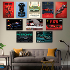 F1 CARS SET OF 10 POSTERS | UNFRAMED