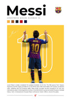 LIONEL MESSI |  SET OF 8 POSTERS   | UNFRAMED