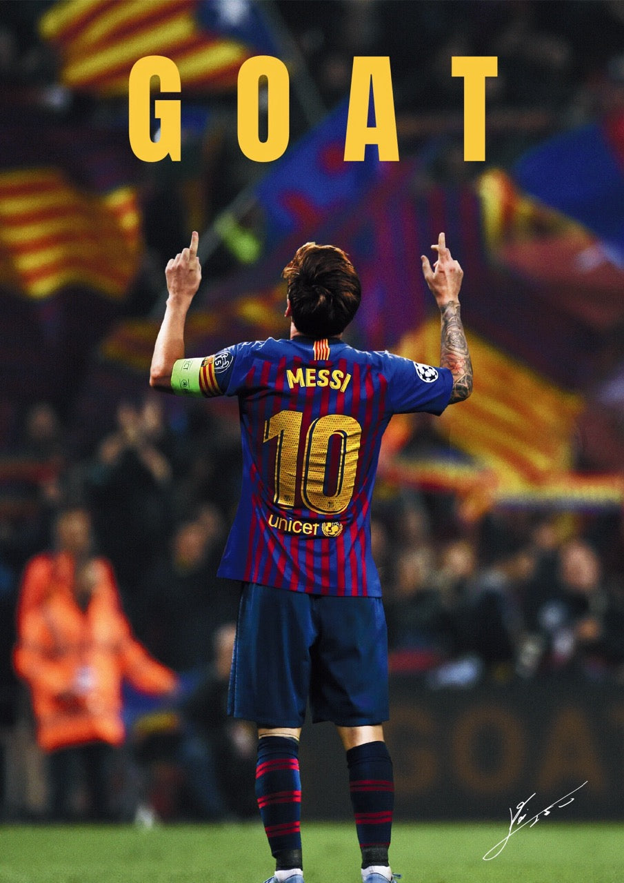 LIONEL MESSI |  SET OF 8 POSTERS   | UNFRAMED