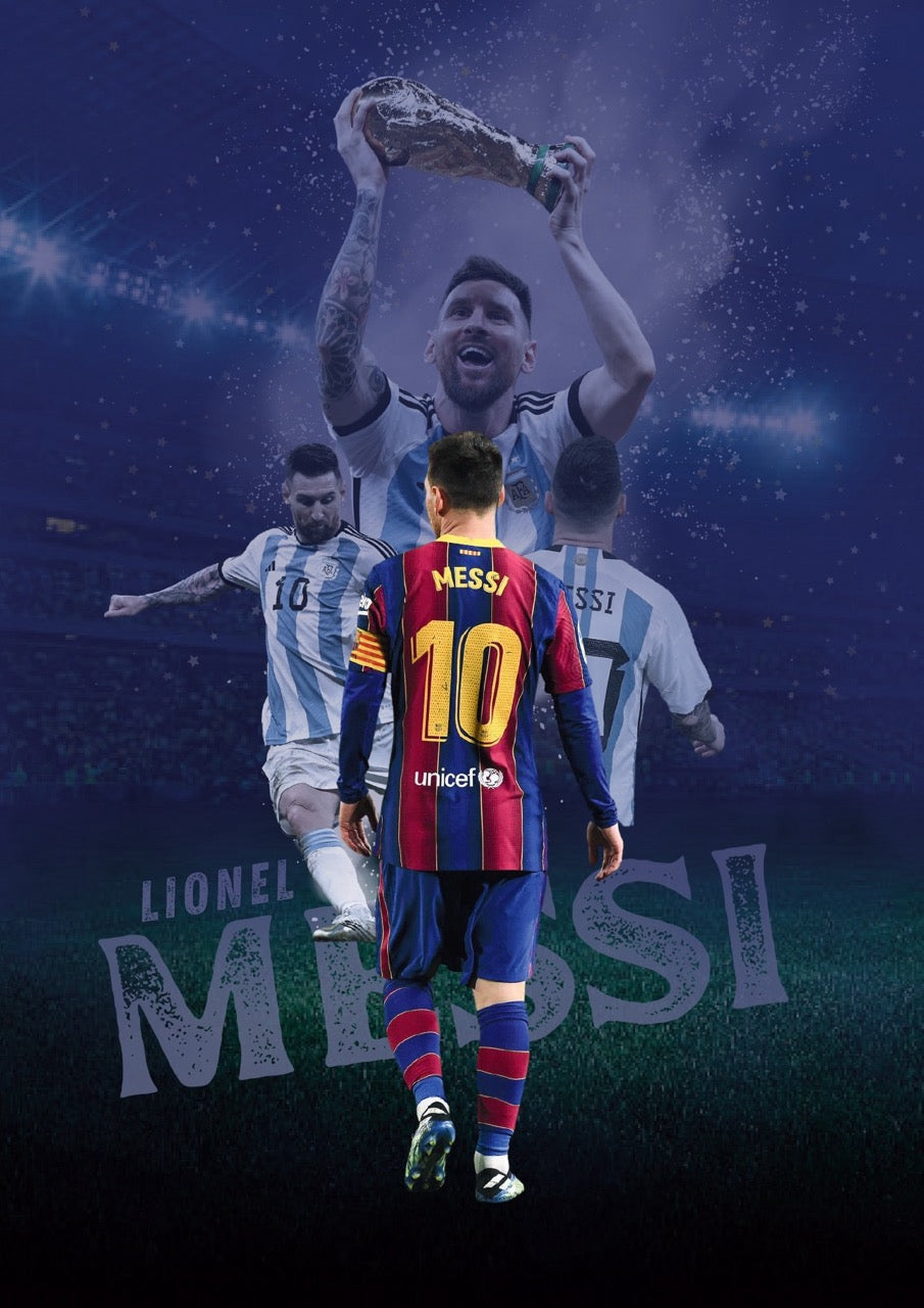 LIONEL MESSI |  SET OF 8 POSTERS   | UNFRAMED