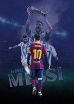 LIONEL MESSI |  SET OF 8 POSTERS   | UNFRAMED