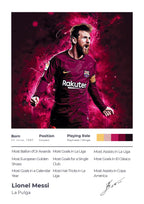 LIONEL MESSI |  SET OF 8 POSTERS   | UNFRAMED