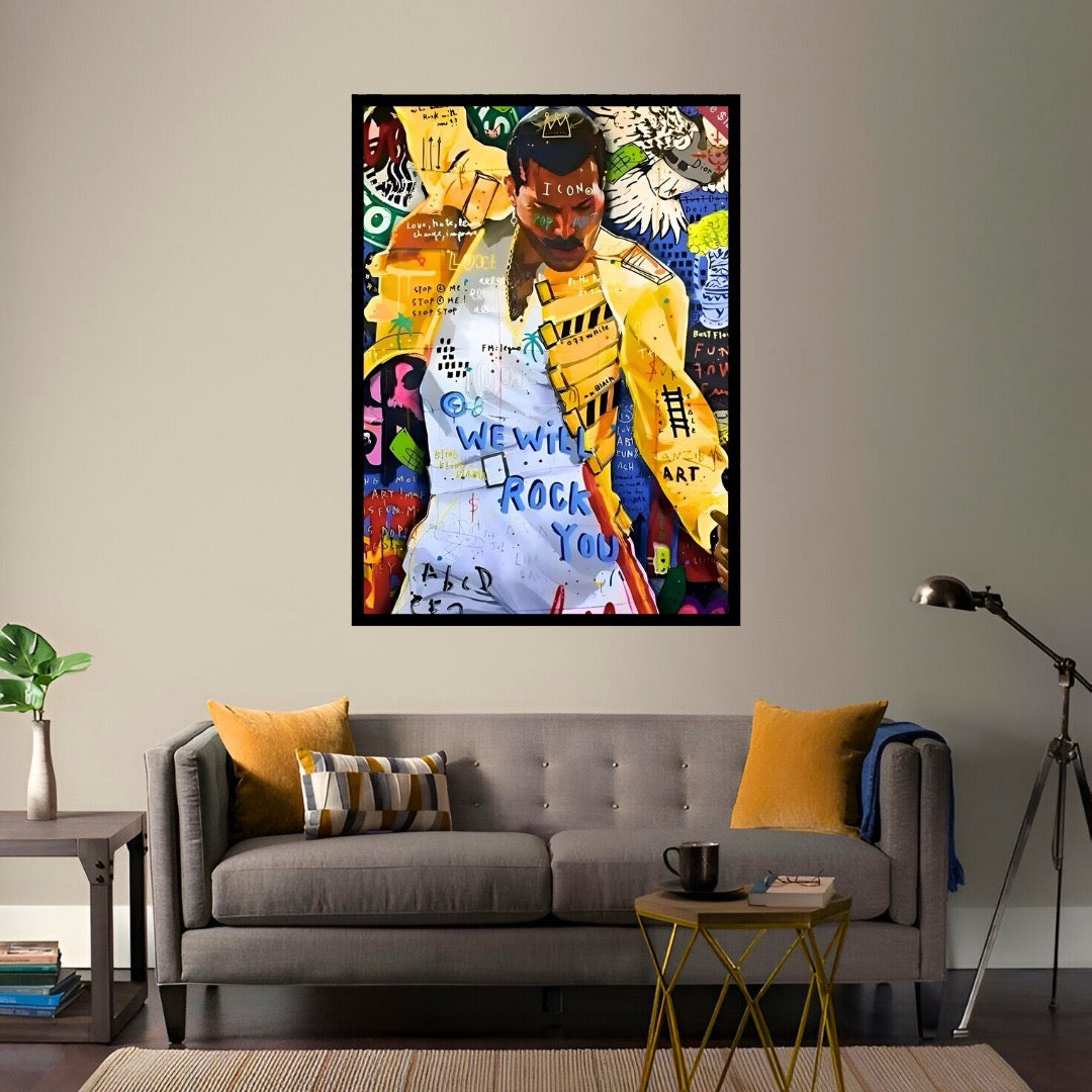 Freddie Mercury Graffiti Art