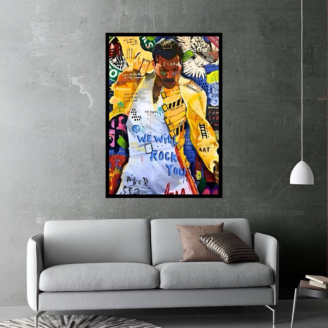 Freddie Mercury Graffiti Art
