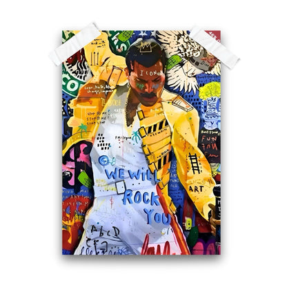 Freddie Mercury Graffiti Art