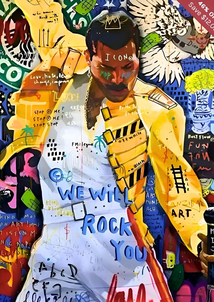 Freddie Mercury Graffiti Art