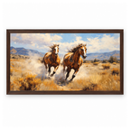 Galloping Horses Prairie Landscape - Image 6