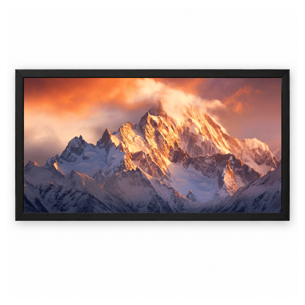 Glowing Snowy Mountain Peaks - Image 5