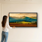 Golden Mountain Valley Landscape