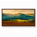 Golden Mountain Valley Landscape