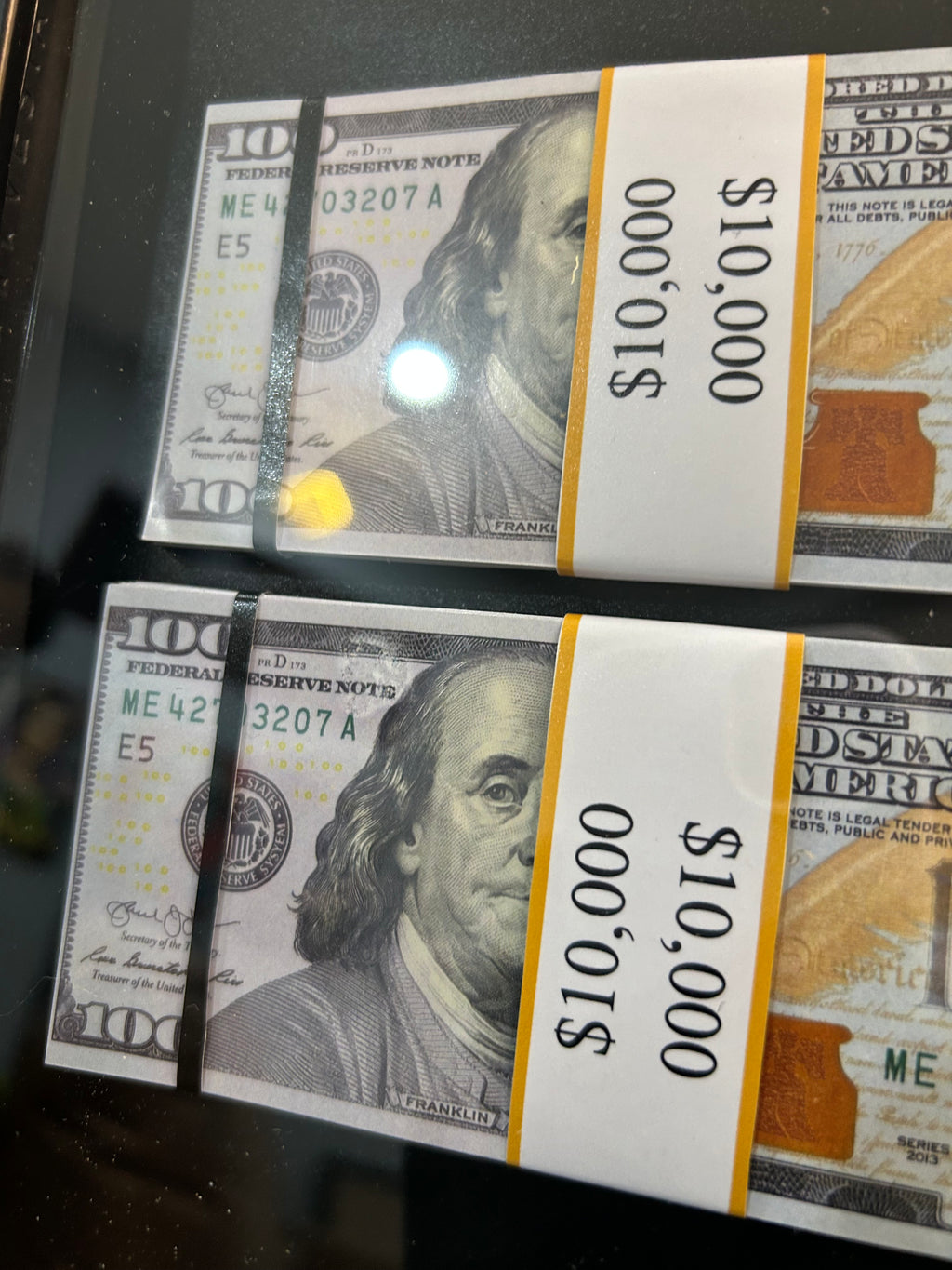 Millionaire Loading | 3D Shadow Box Frame | $100 Bill Replica | Shatterproof Glass