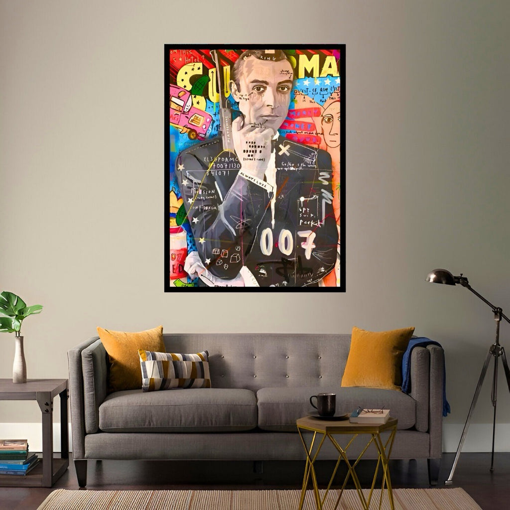 James Bond Graffiti Pop Art