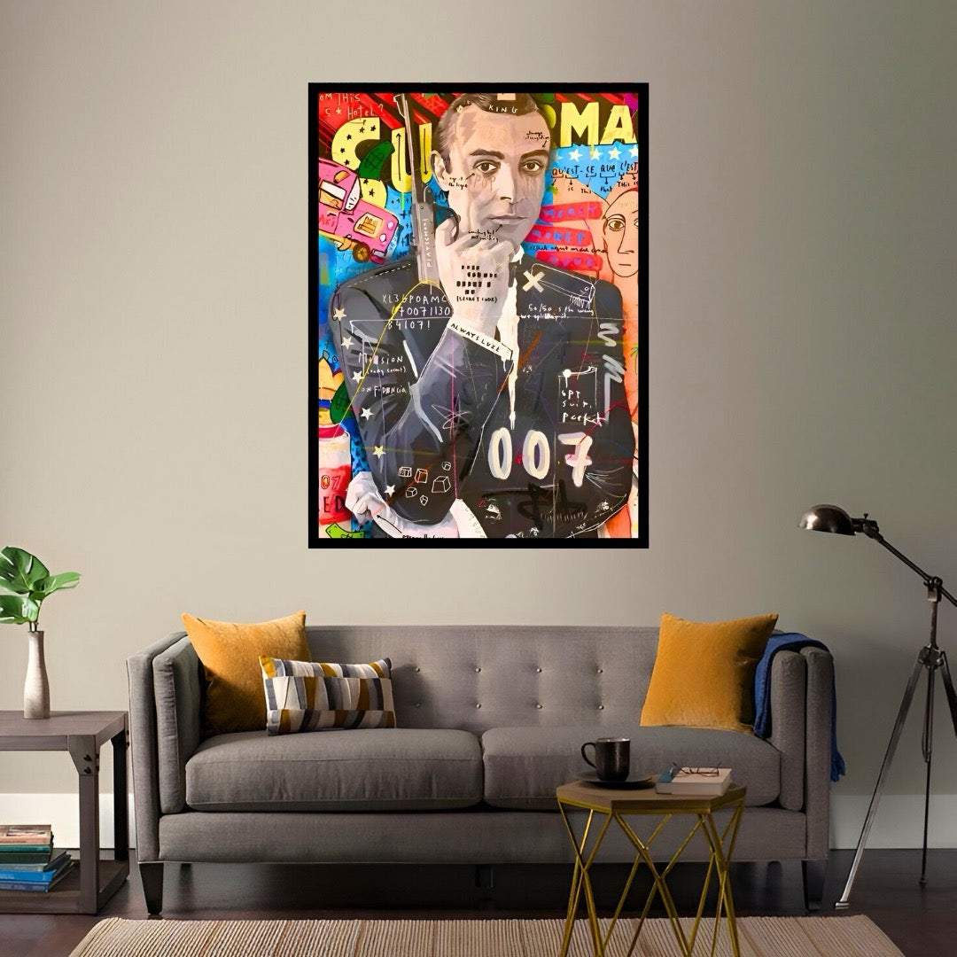 James Bond Graffiti Pop Art