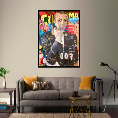 James Bond Graffiti Pop Art