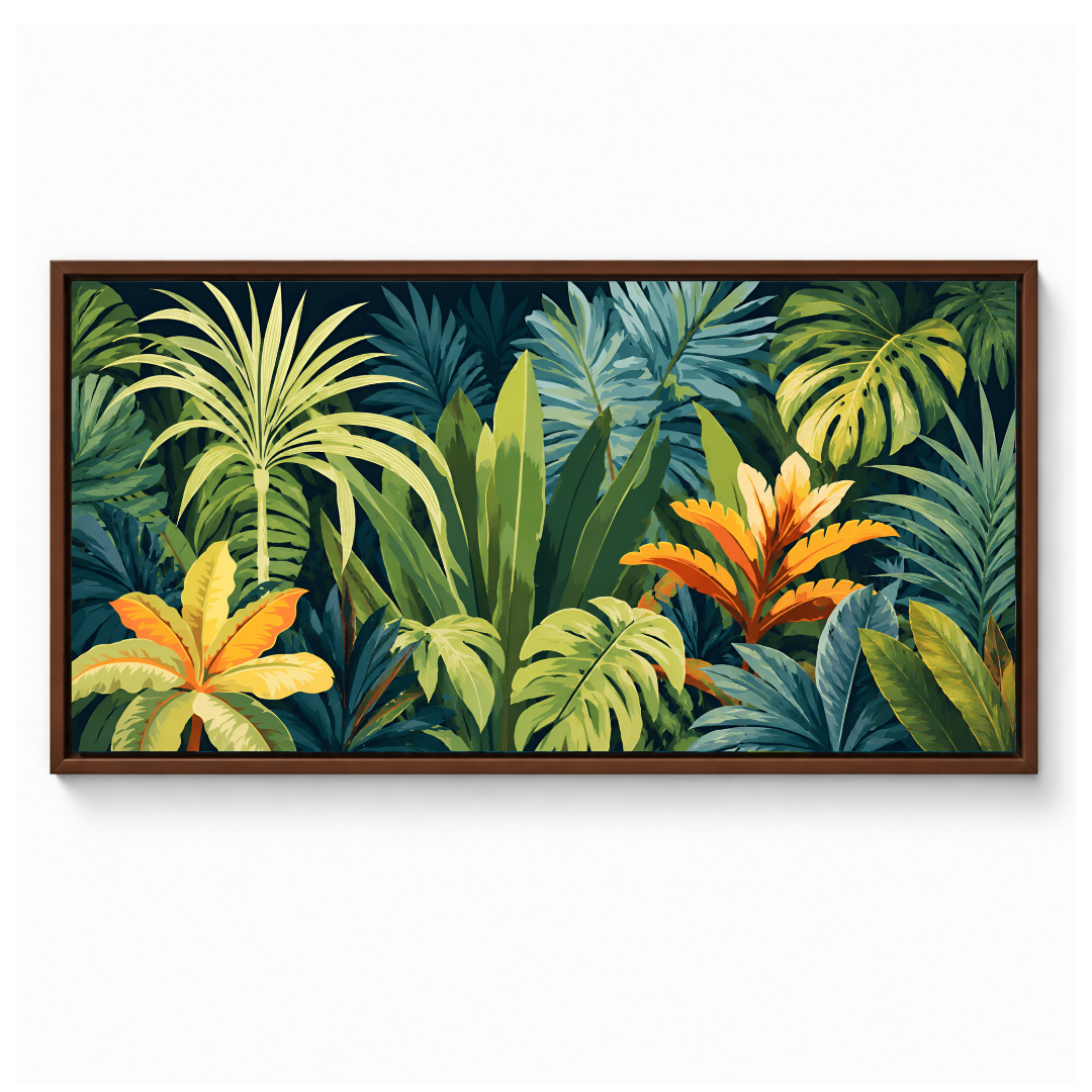 Lush Tropical Botanical Foliage