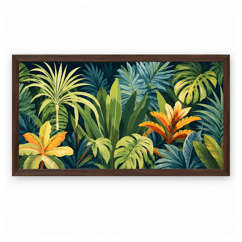 Lush Tropical Botanical Foliage
