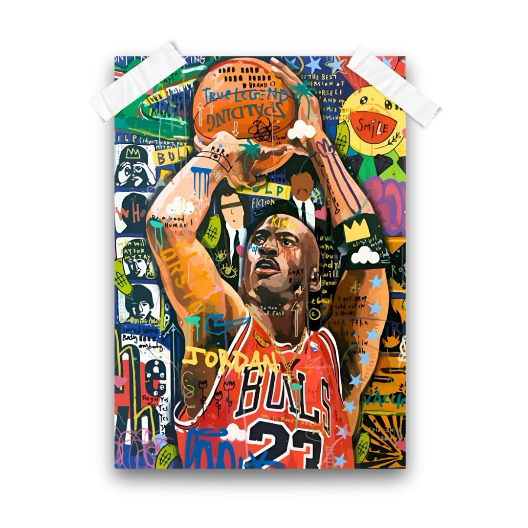 Michael Jordan Graffiti Art
