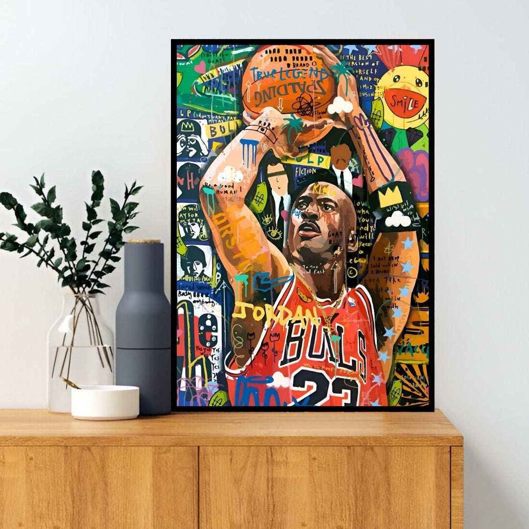 Michael Jordan Graffiti Art