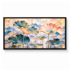 Pastel Lotus Pond Landscape