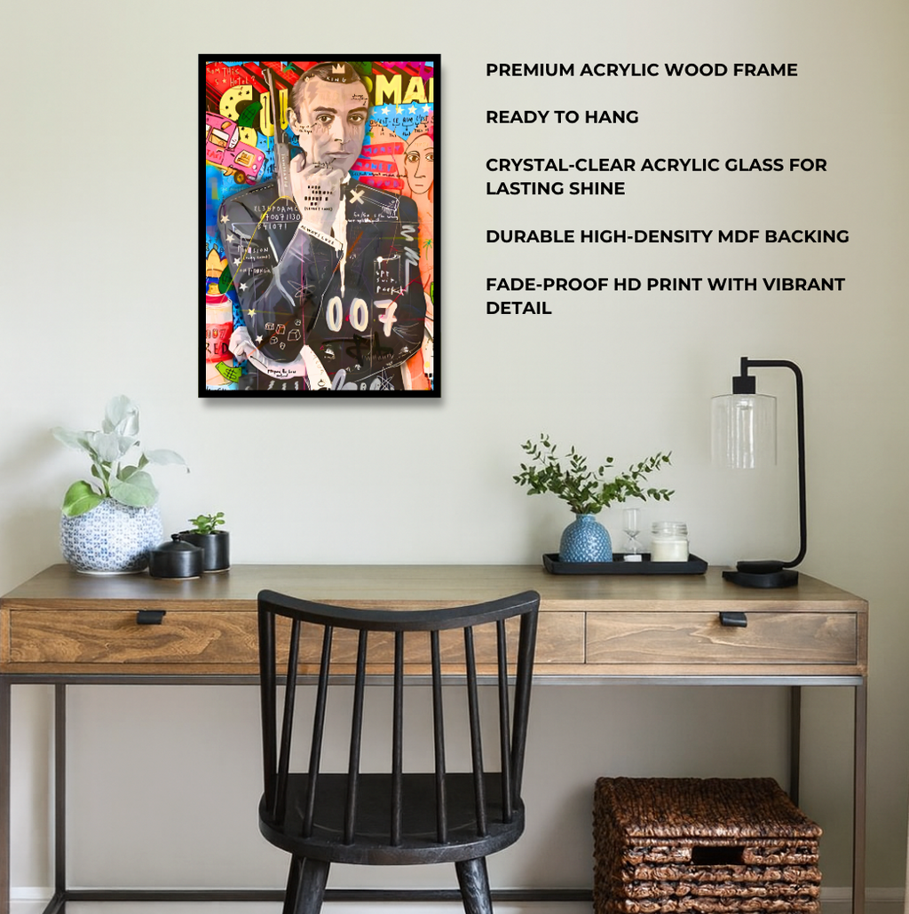James Bond Graffiti Pop Art