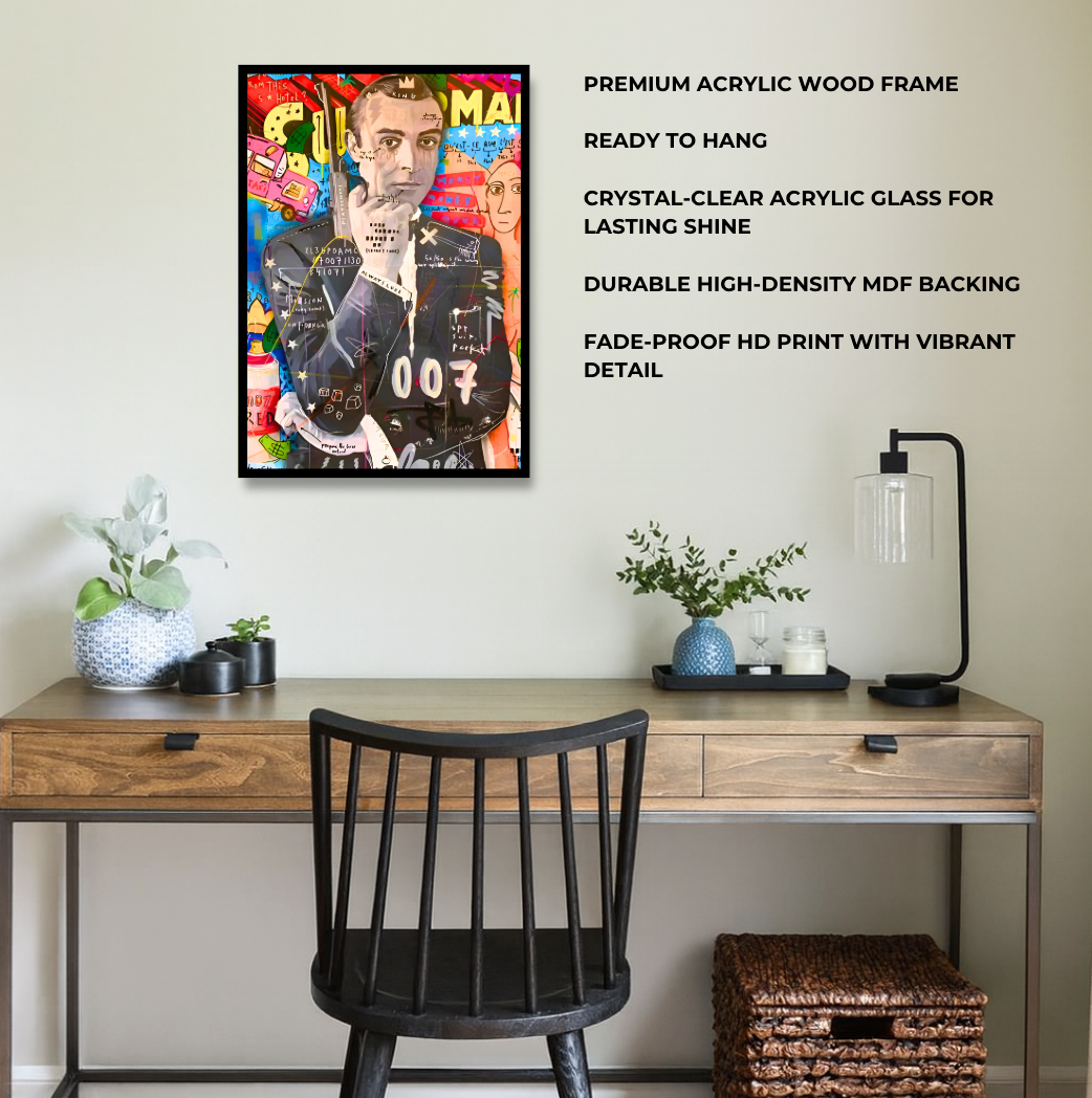 James Bond Graffiti Pop Art