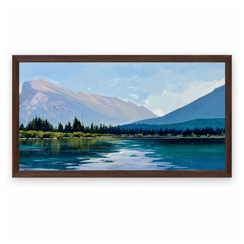 Serene Alpine Mountain Lake