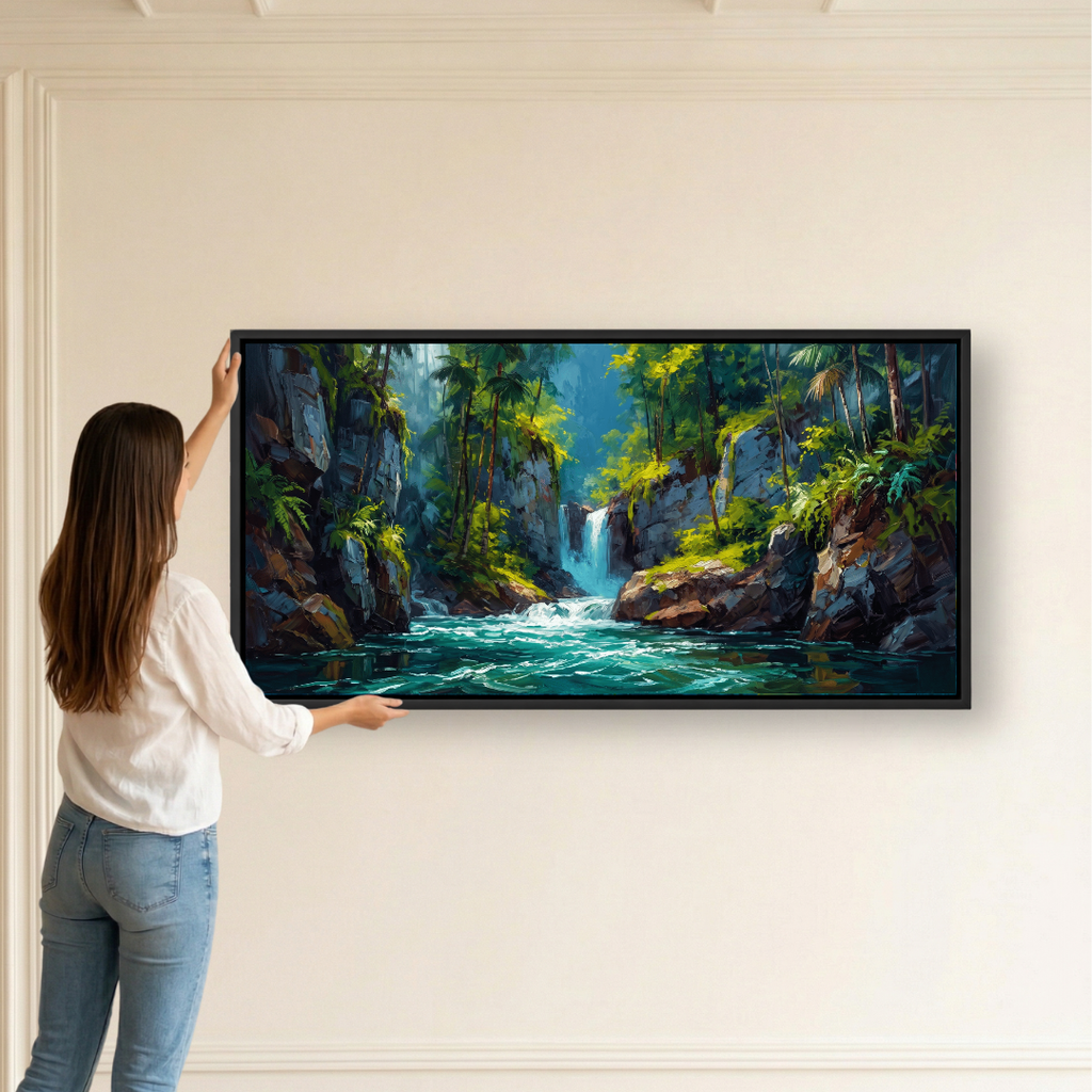 Tropical Waterfall Jungle Paradise