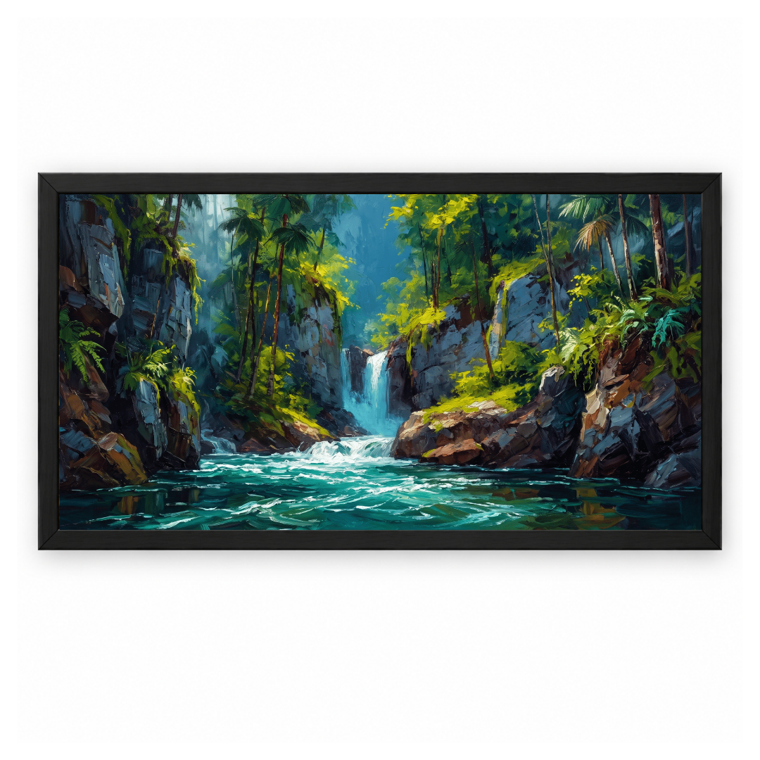 Tropical Waterfall Jungle Paradise