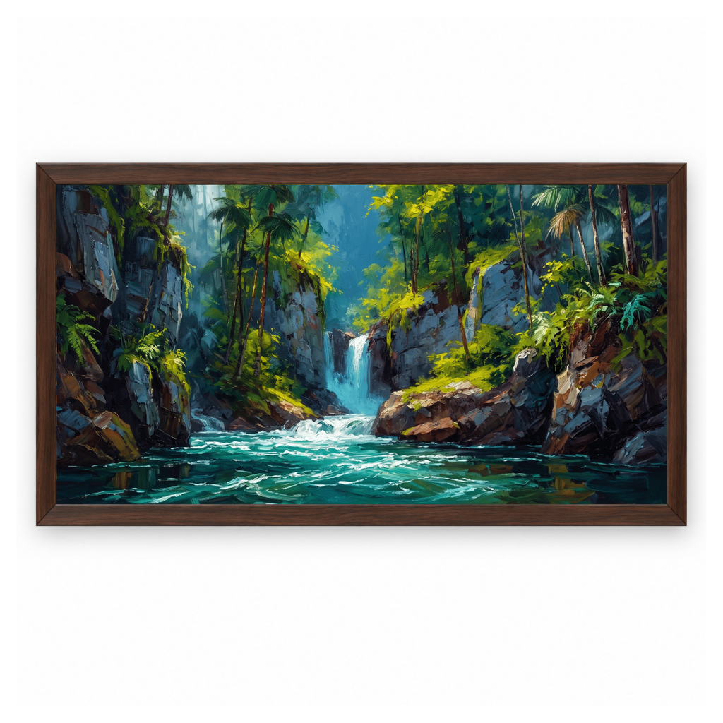 Tropical Waterfall Jungle Paradise