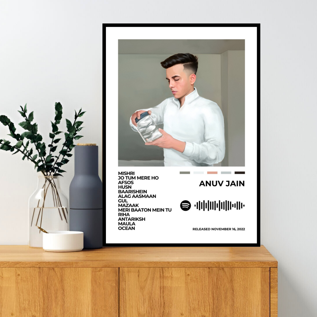 Celebrate the heartfelt music of Anuv Jain with this Design. A tribute to his soul-stirring lyrics, soothing melodies, and the emotional depth that defines his artistry.