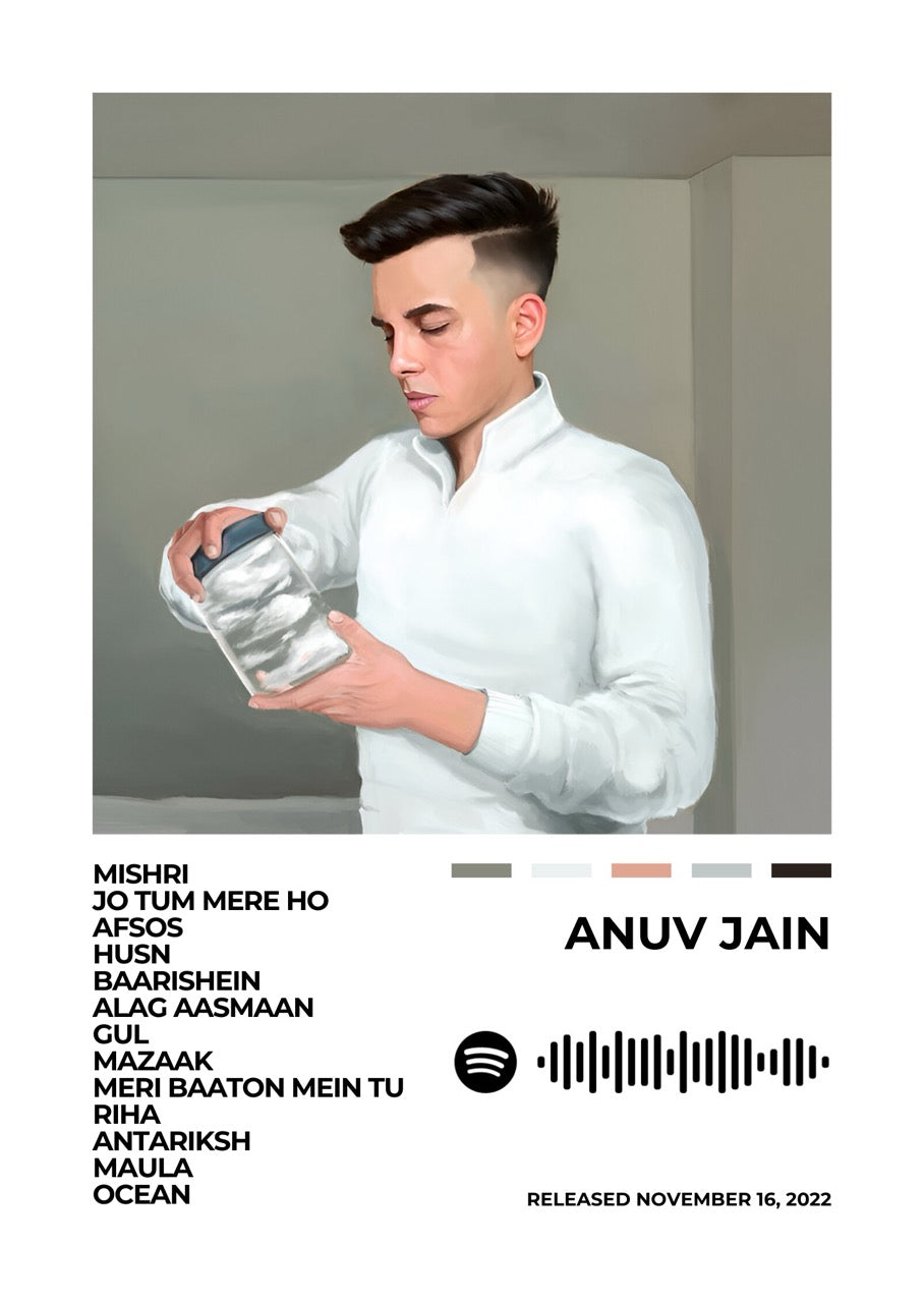Celebrate the heartfelt music of Anuv Jain with this Design. A tribute to his soul-stirring lyrics, soothing melodies, and the emotional depth that defines his artistry.