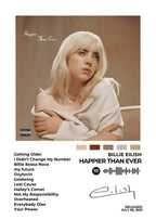 BILLIE EILISH –&nbsp;Happier Than Ever - &nbsp;A deeply introspective and beautifully crafted album, Happier Than Ever showcases Billie’s emotional depth and artistic evolution.