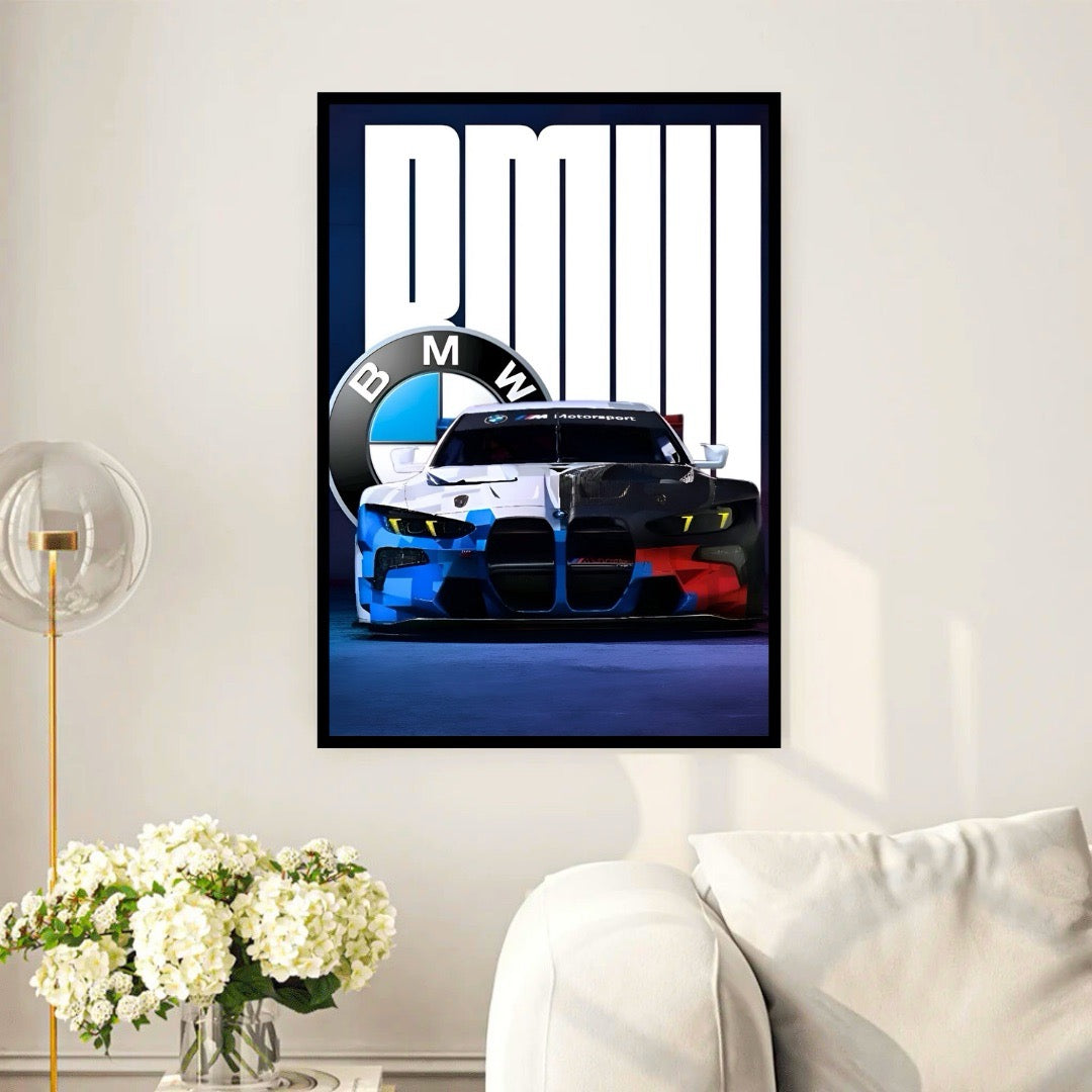 Blue BMW M4 GT3 EVO
