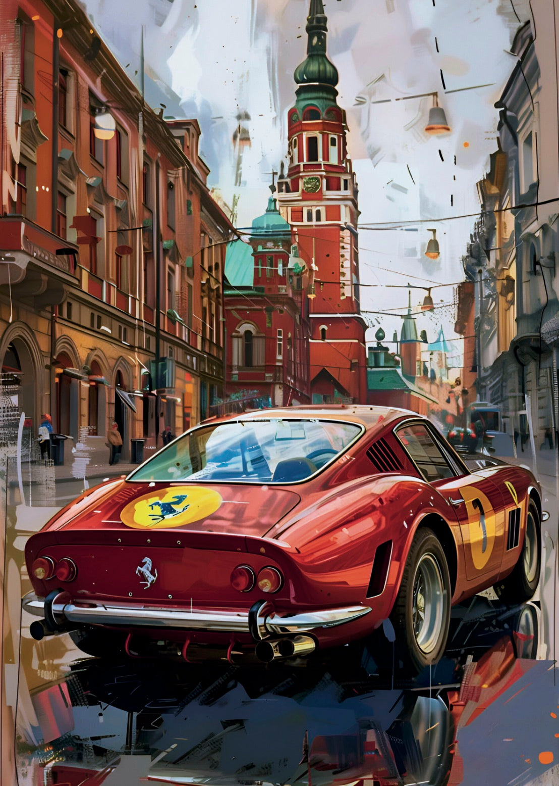 Vintage Ferrari Art