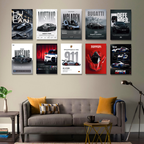 SET OF 10 POSTERS | F | UPSCALE RIDES | UNFRAMED