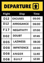 Airport Mindset – Flight beyond mediocrity | SET OF 2 FRAMES