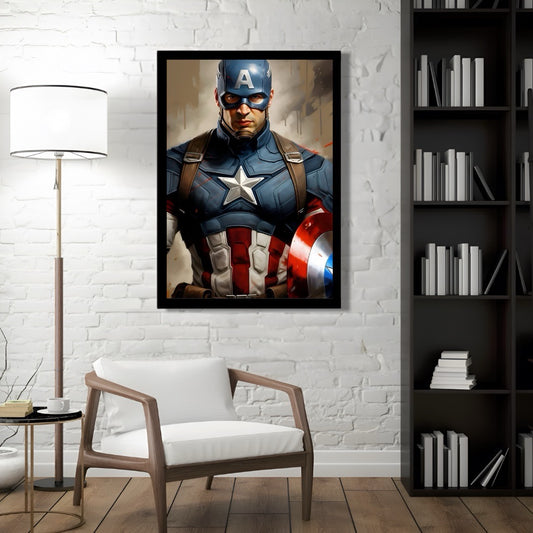 Dynamic Captain America ART