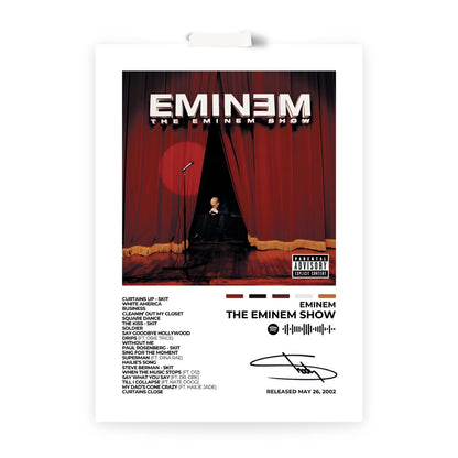 EMINEM - The Eminem Show - Transform your space with this Eminem - The Eminem Show poster. Featuring iconic artwork from the legendary album, this piece is a must-have for any hip-hop fan.