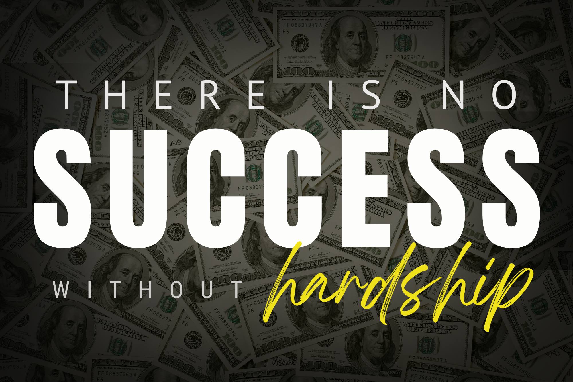 Success & Hardship – Motivational Wall Frame