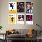 LIONEL MESSI |  SET OF 6 POSTERS A  | UNFRAMED