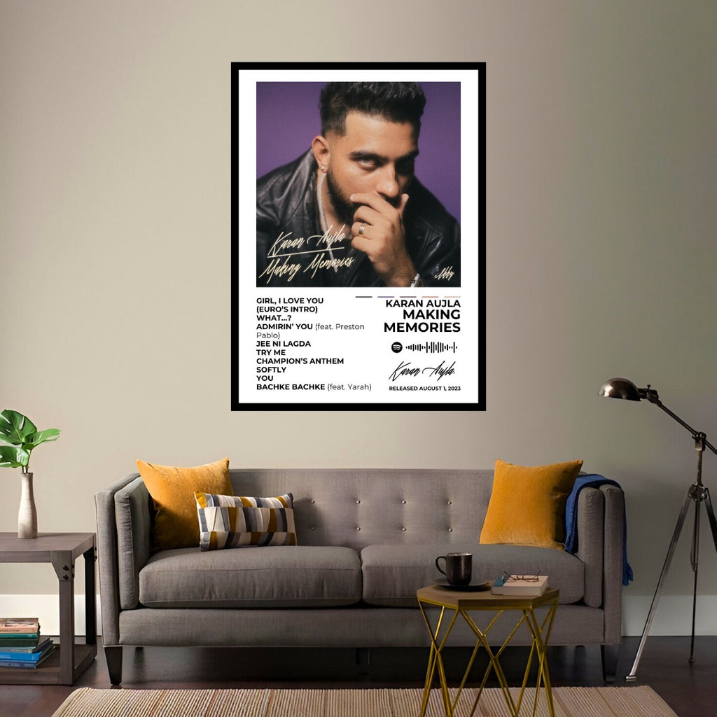 KARAN AUJLA - Making Memories - Transform your space with this Karan Aujla - Making Memories poster. This striking artwork captures the essence of his music and style, making it a must-have for any fan.