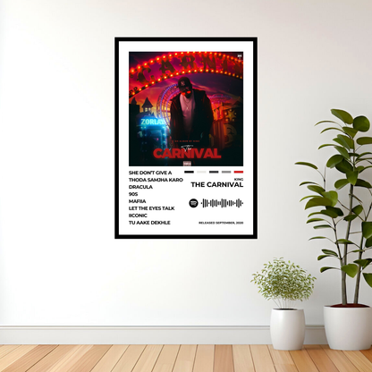 Step into the vibrant world of Carnival with this dynamic album cover poster. A tribute to KING’s infectious melodies, captivating lyrics, and signature style.
