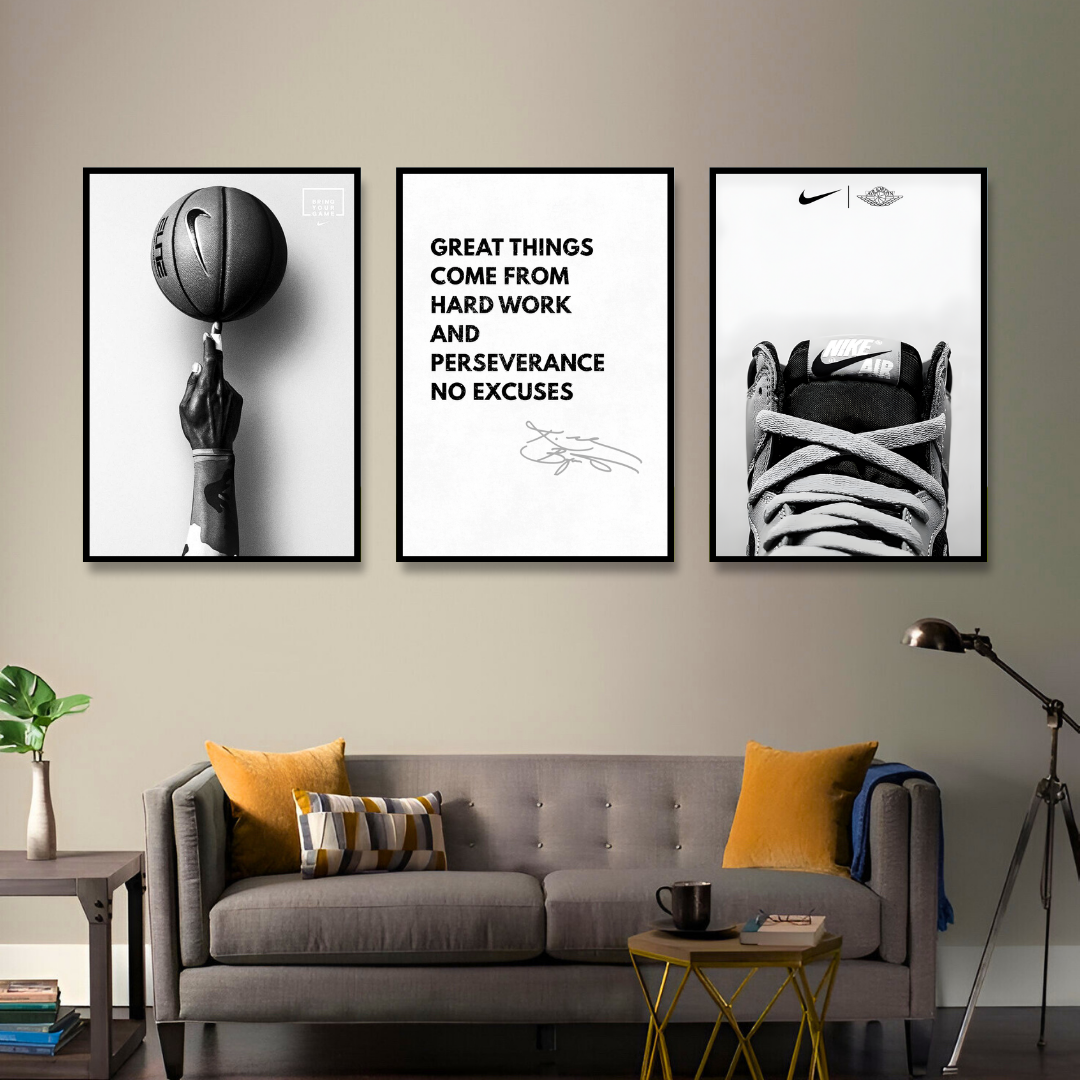 The Spirit of the Game | SET OF 3 FRAMES