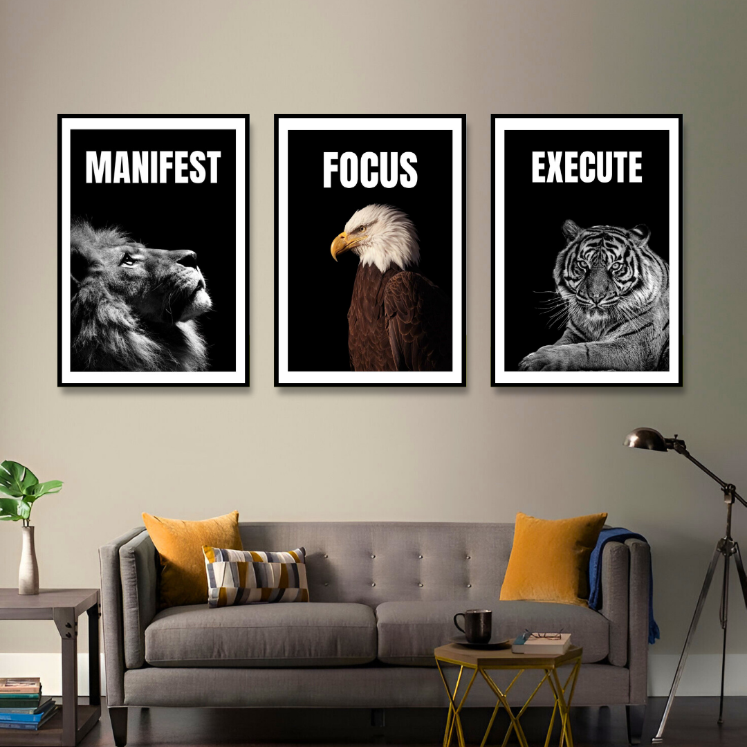 The Power Mindset | SET OF 3 FRAMES