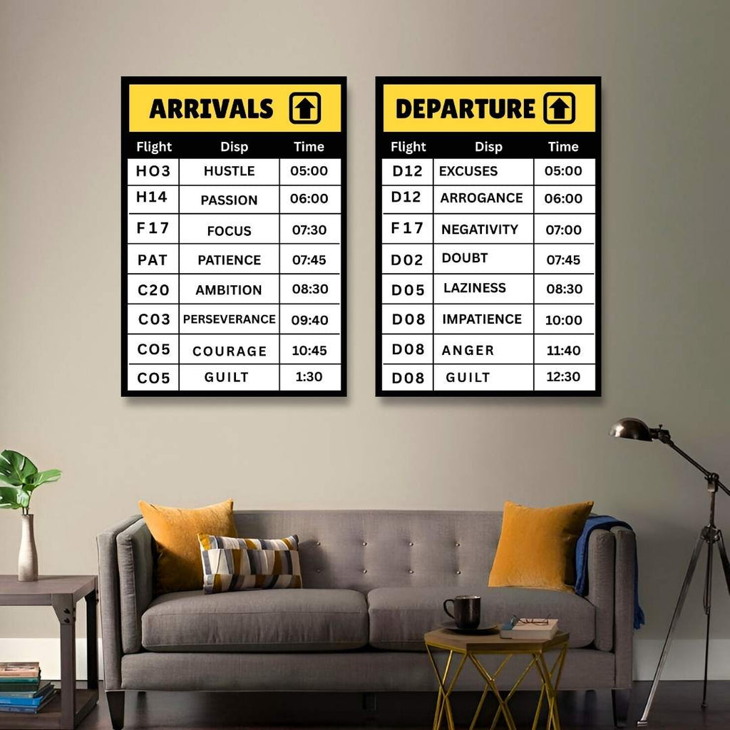 Airport Mindset – Flight beyond mediocrity | SET OF 2 FRAMES